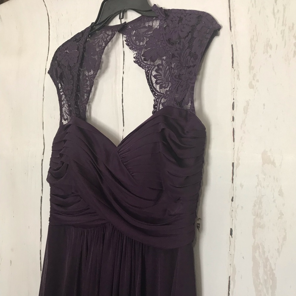 XSCAPE by JOANNA CHEN purple long formal dress